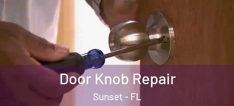 Door Knob Repair Sunset - FL