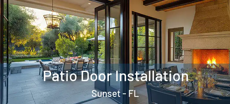 Patio Door Installation Sunset - FL