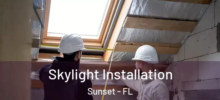  Skylight Installation Sunset - FL