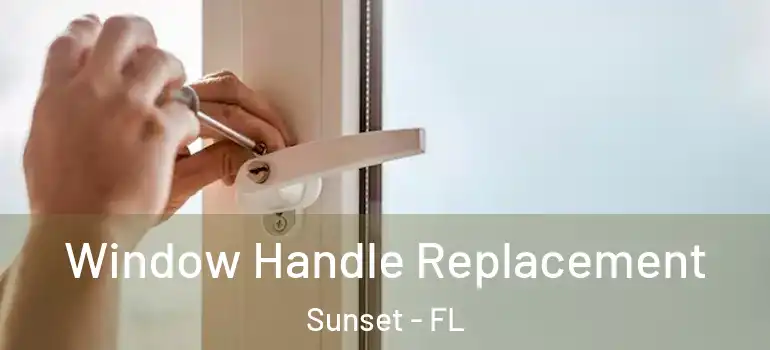 Window Handle Replacement Sunset - FL