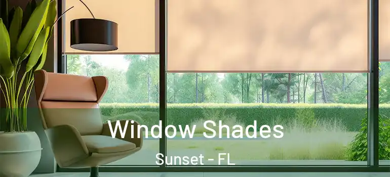 Window Shades Sunset - FL